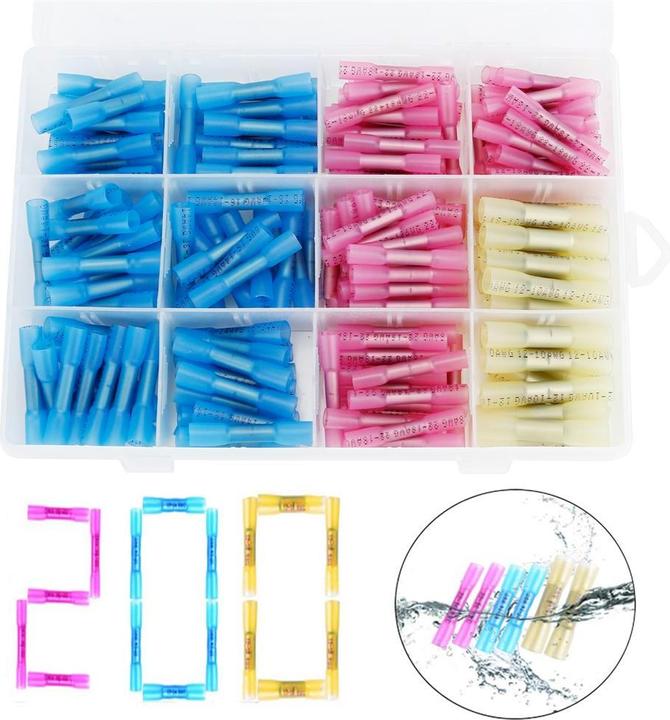 Image du produit Intirilife Boîte de 200 connecteurs à sertir