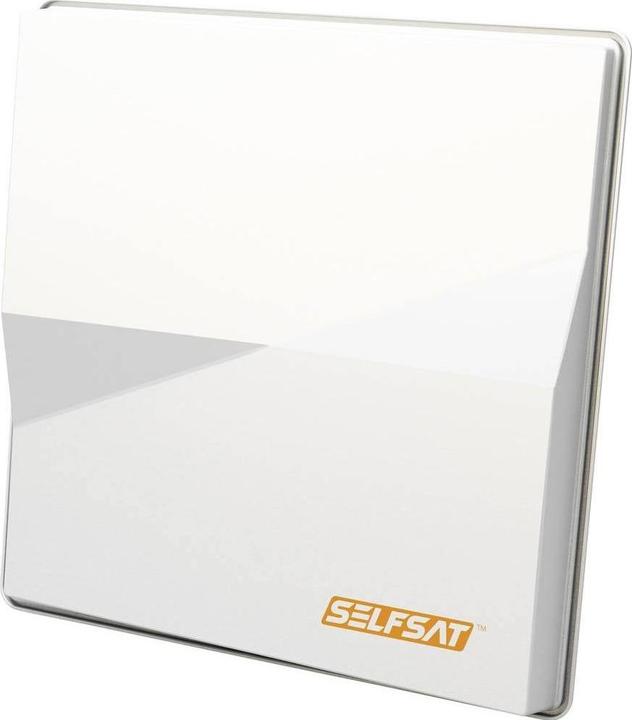 Selfsat H50M2, 6.2° Dual Flat Antenna Twin, for Astra & Hotbird simultaneously (Flat antenna, 33.70 dB, DVB-S / -S2)