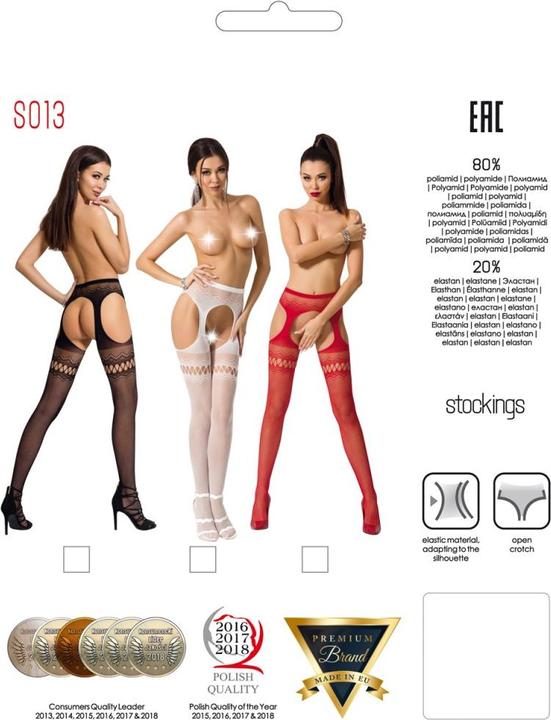 Produktbild Passion Strumpfhose ouvert in schwarz (One Size)