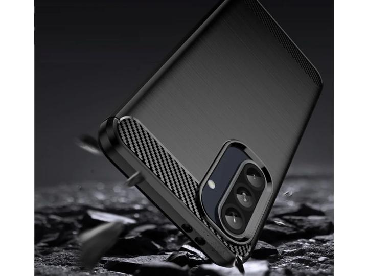Actual product image Screenguard Carbon Brushed Soft TPU Hülle (Samsung Galaxy A36)