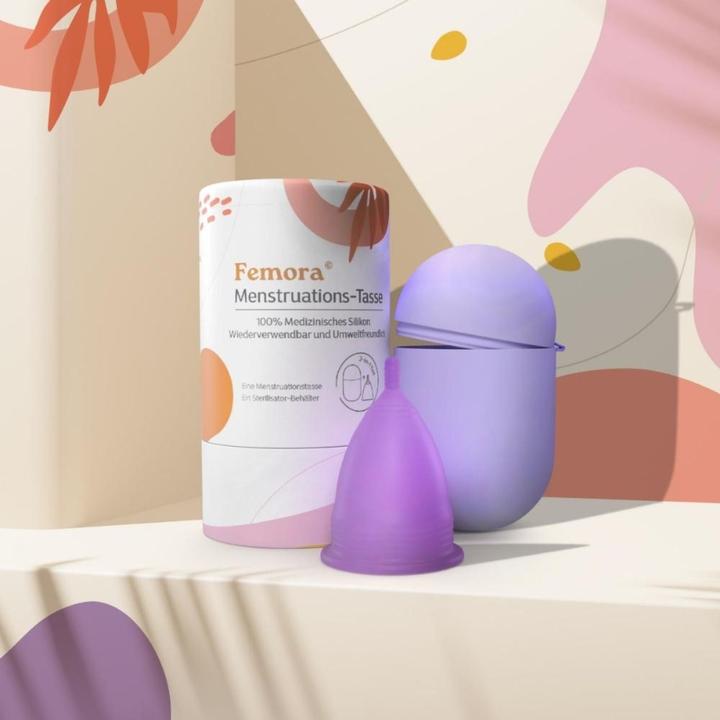 Actual product image Femora Menstrual cup + steriliser Period cup Menstrual cup (XS)