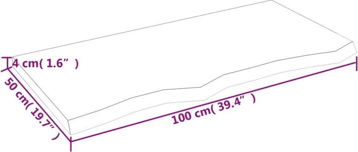Produktbild VidaXL Emerald (100 x 50 x 4 cm)