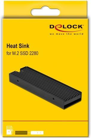 Actual product image Delock M.2 heat sink 76 x 23 x 9 mm