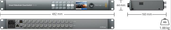 Actual product image Blackmagic Smart Videohub CleanSwitch 12x12 (Digital -> Digital)