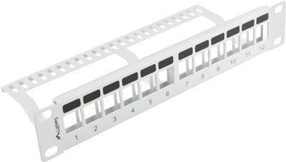 Image du produit Lanberg panneau de brassage vierge 12 ports 1U