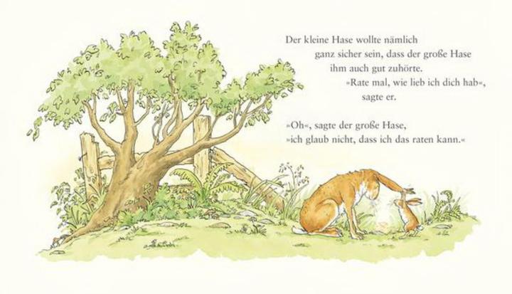 Actual product image Weisst du eigentlich, wie lieb ich dich hab? (German, Sam McBratney, 1990)