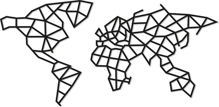 Image du produit Eco Wood Art Carte du monde des continents