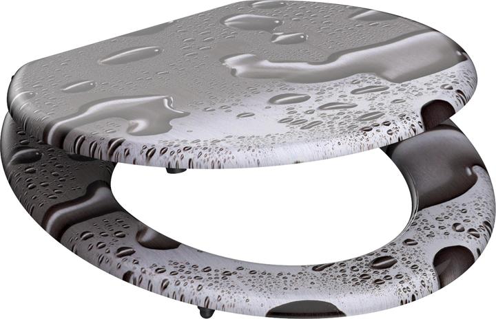 Actual product image Schütte MDF WC-Sitz GREY STEEL