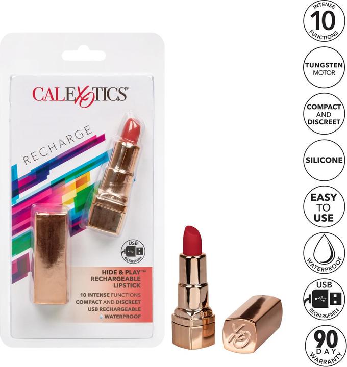 Produktbild CalExotics Hide & Play Lipstick Recharge-Rot