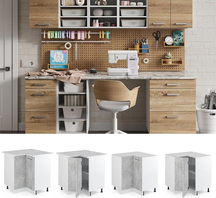 Produktbild Vicco Eckschrank für Haushaltsgegenstände R-Line (75.5 x 46 x 81.5 cm)
