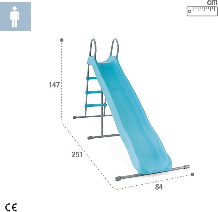 Image du produit Intex TOBOGGAN AUTOPORTANT DE HUIT PIEDS Taille: 251cmX84cmX147cm, numéro de l'article 44107