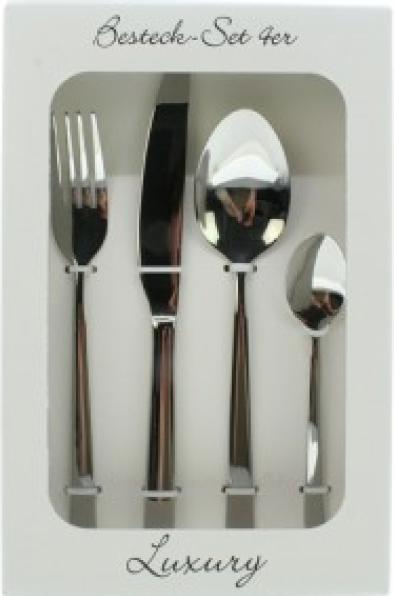 Image du produit Trend-24 Set de couverts Luxury 4pcs acier inoxydable 18/10 (4 pièce(s), Set de couverts)