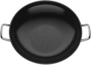 Produktbild Silit Wok Wokpfanne Induktion 36cm Glasdeckel Hongkong Edelstahl beschichtet (36 cm, Wok Pfanne, Edelstahl)