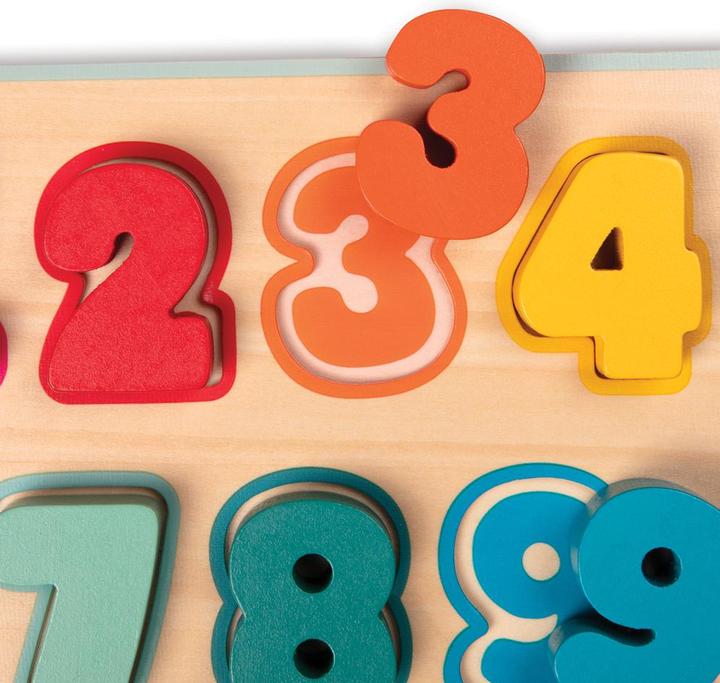 Immagine prodotto B.toys B. Count n' Doodle - puzzle in legno con numeri magnetici 10 pezzi (9 pezzi)