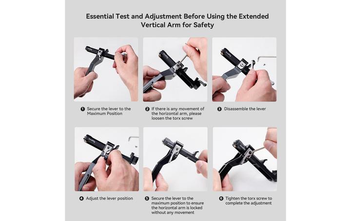 Actual product image SmallRig 4196 Extended Vertical Arm for DJI RS 3 Mini