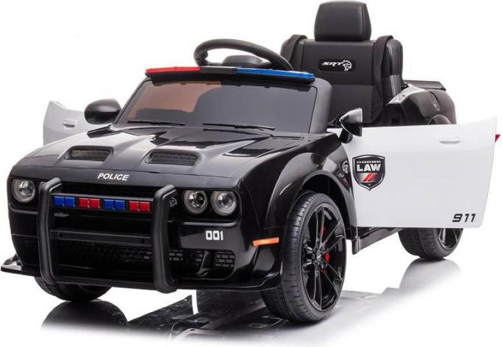 Image du produit Es-toys Véhicule pour enfants - Voiture électrique "Dodge Challenger Police" sous licence - batterie (12 V)