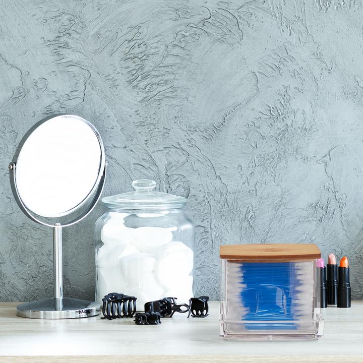 Actual product image Relaxdays Cotton Swab Storage Box