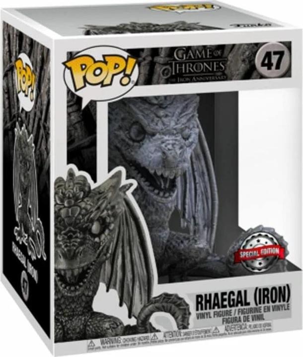 Actual product image Funko Pop! Trono di Spade : Rhaegal Iron (47) Excl