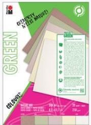Actual product image Marabu Green colouring block Nature Mix, DIN A4, nature colours assorted (A4)