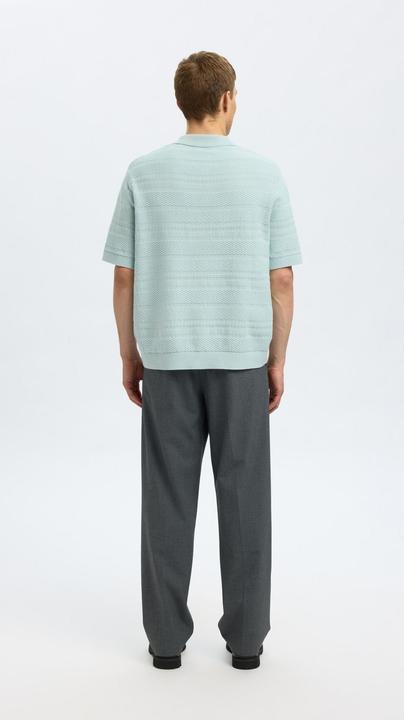 Produktbild Selected Homme Textured Polohemd aus Strick (M)
