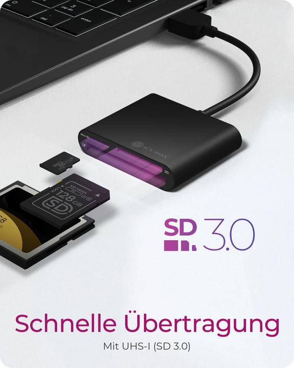 Produktbild Icy Box IB-CR301-U3, USB3.0 Multi-Kartenl. (USB 3.0)
