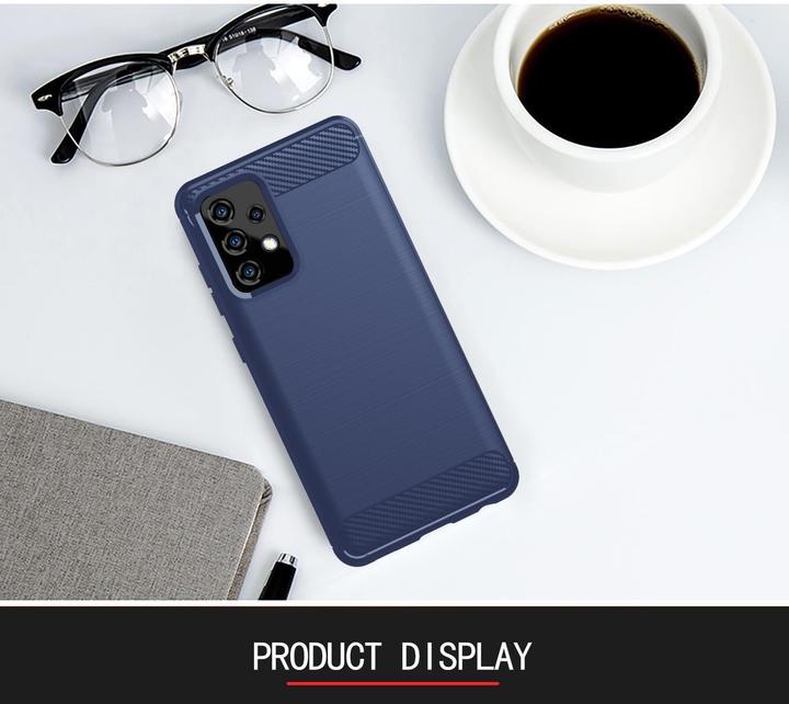 Produktbild Cadorabo TPU Ultra Slim carbon edelstahl Kombi Cover (Samsung Galaxy A72 5G)
