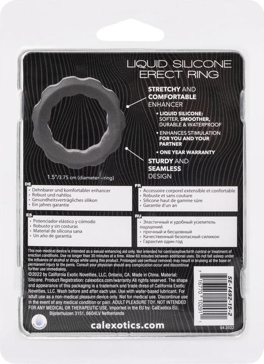 Productafbeelding CalExotics California Exotics Alpha Erect Ring Grijs (3.75 cm)