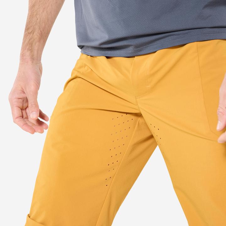 Image du produit Rockrider Short vélo unisexe réspirant, Ochre (L)