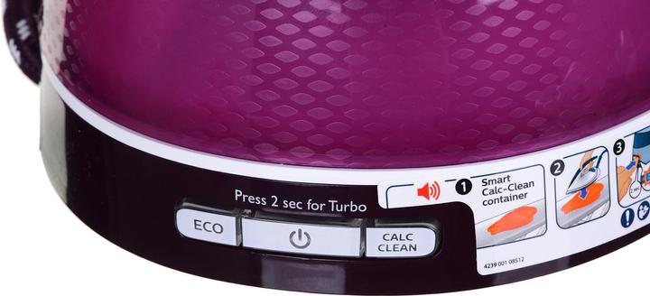 Immagine prodotto Philips GC7842/40 Stazione da stiro a vapore SteamGlide Plus Sole Purple (2400 W, 400 g/min)