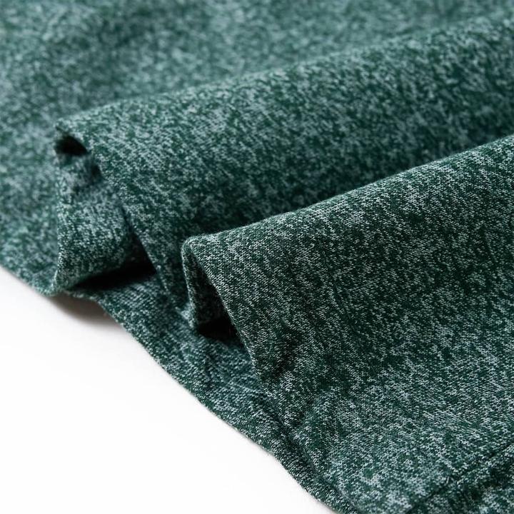 Image du produit VidaXL T-shirt manches longues enfant vert foncé mélangé 116,Matière : 50 (116)