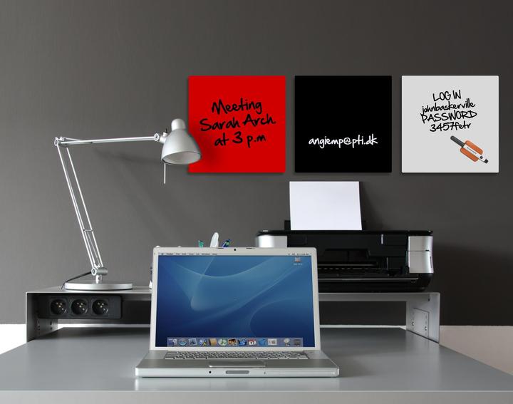 Immagine prodotto Bi-Office Lavagna magnetica in vetro bianca (38 x 38 cm)