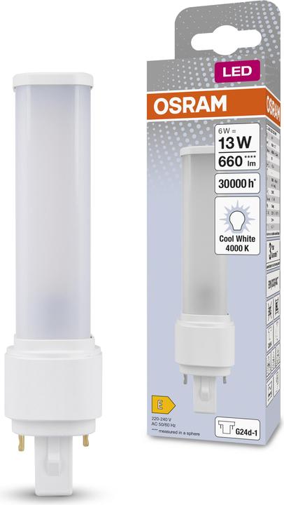 Produktbild Osram Dulux D (G24d-1, 6 W, 660 lm, 1 x, E)