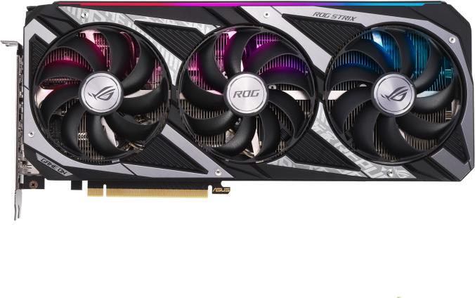 Actual product image ASUS ROG Strix GeForce RTX 3050 OC 8GB GDDR6 3xDP 1.4a 2xHDMI 2.1 (8 GB)