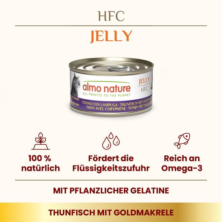Immagine prodotto Almo Nature HFC Jelly Thunfisch mit Goldmakrele (Adulto, 70 g)