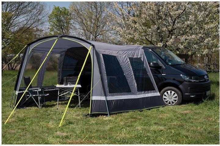Actual product image High Peak Bus tent Trento 2.0 lightgrey-darkgrey-lime (Dome tent, 9.10 kg, 2 persons)