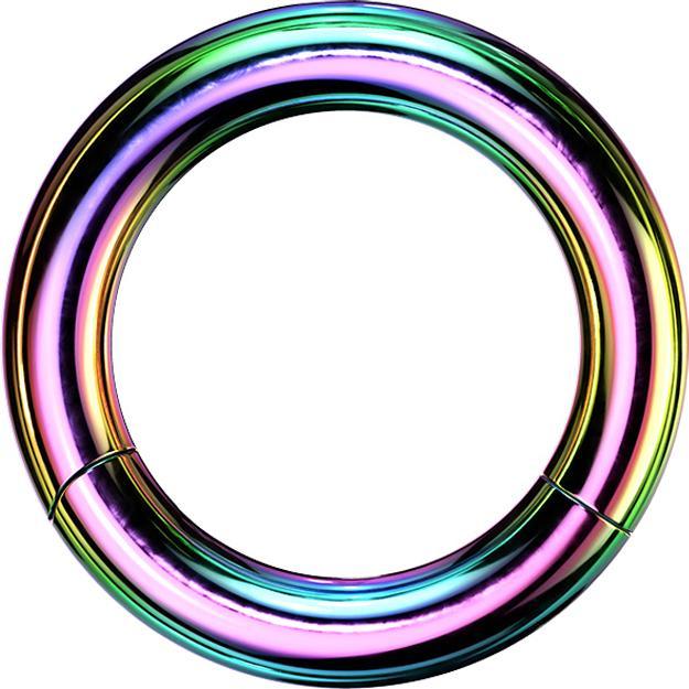 Produktbild Star Piercing Segmentring klappbar farbig (Chirurgenstahl 316L, ohne Messing)