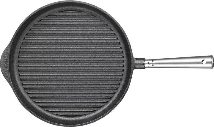 Actual product image Skeppshult Cast Iron Grill Pan 28 cm Steel (24 cm, Grill pan, Cast iron)