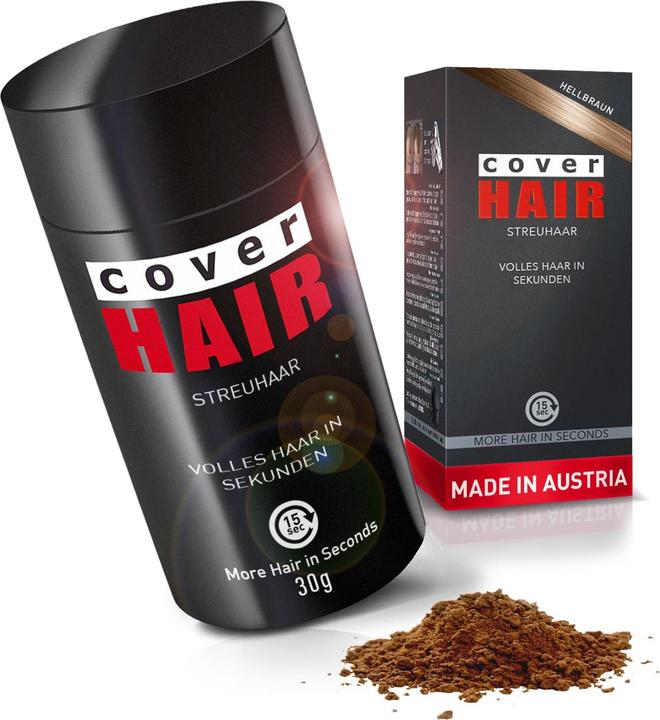 Produktbild Cover hair Premium Streuhaar zur Haarverdichtung (Hellbraun)