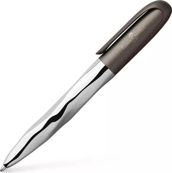 Actual product image Faber-Castell Twist ballpoint n'ice pen, grey (Grey, 1 x)