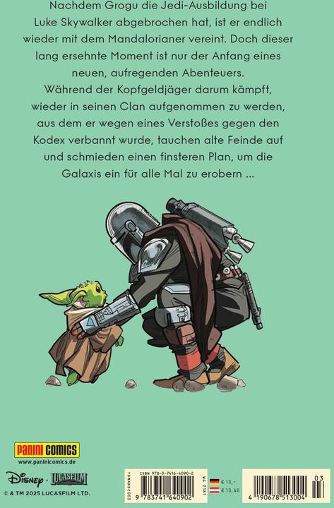 Productafbeelding Panini Star Wars: The Mandalorian Comics - Der offizielle Comic zur dritten Staffel (Duits, Matteo Piana, Alessandro Ferrari, Igor Chimiso, 2025)