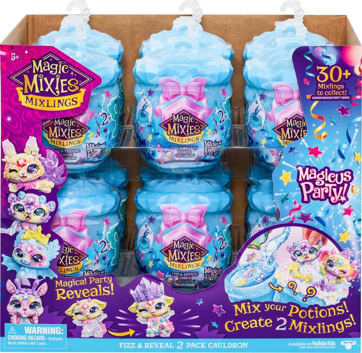 Immagine prodotto Linex Magic Mixies Mixlings Magicus Party Collector's Fizz & Reveal 2 Pack Cauldron (30490)