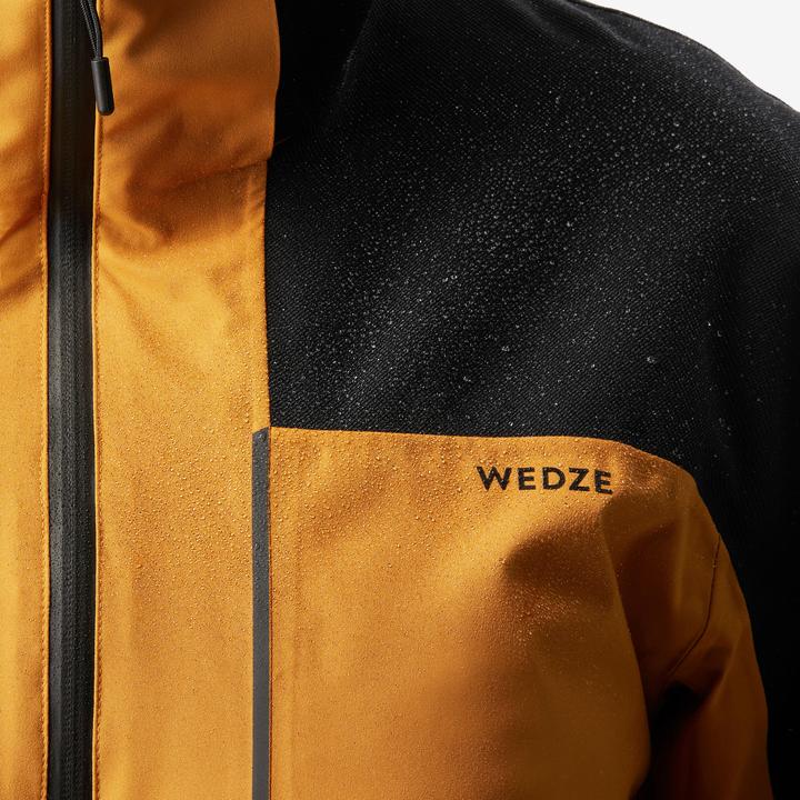 Immagine prodotto Wedze Giacca da sci da uomo impermeabile e resistente - 500 cammello/nero (M)