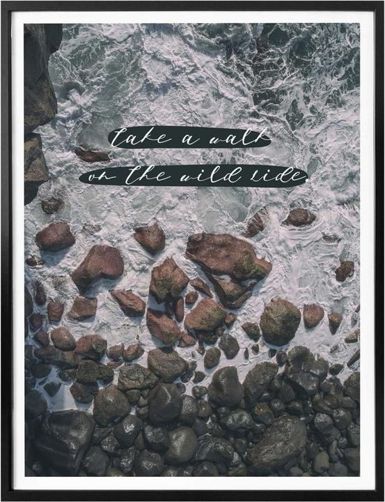 Immagine prodotto Trenddeko Mappa topografica del mondo - in bianco e nero (50 x 60 cm)