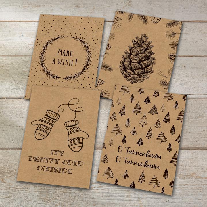 Immagine prodotto Sigel Set di cartoline natalizie "Natural Christmas", DIN A6 (1 pz.)