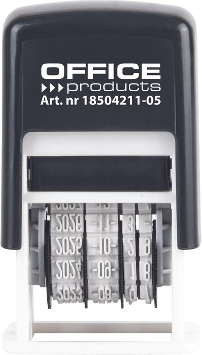 Actual product image Office Products Self-inking date stamp, with ink, iso, black