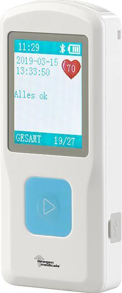 Produktbild Newgen medicals Mobiles EKG-Messgerät mit Bluetooth, App & PC-Software