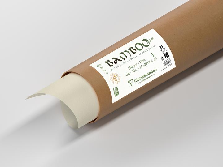 Actual product image Clairefontaine Bamboo paper roll (250 g/m², 5 x)