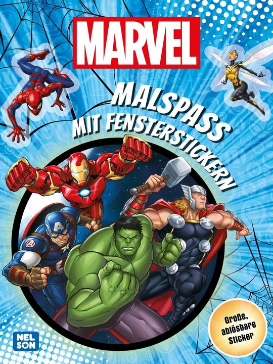 Actual product image MARVEL: Colouring fun with window stickers