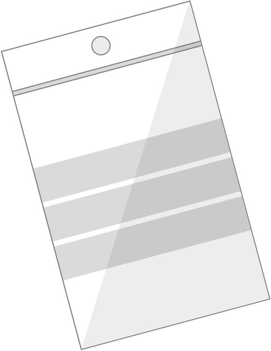 Produktbild BüroLine Pressverschluss Beutel 220x305mm mit Beschriftungsfeld (10 Stück)