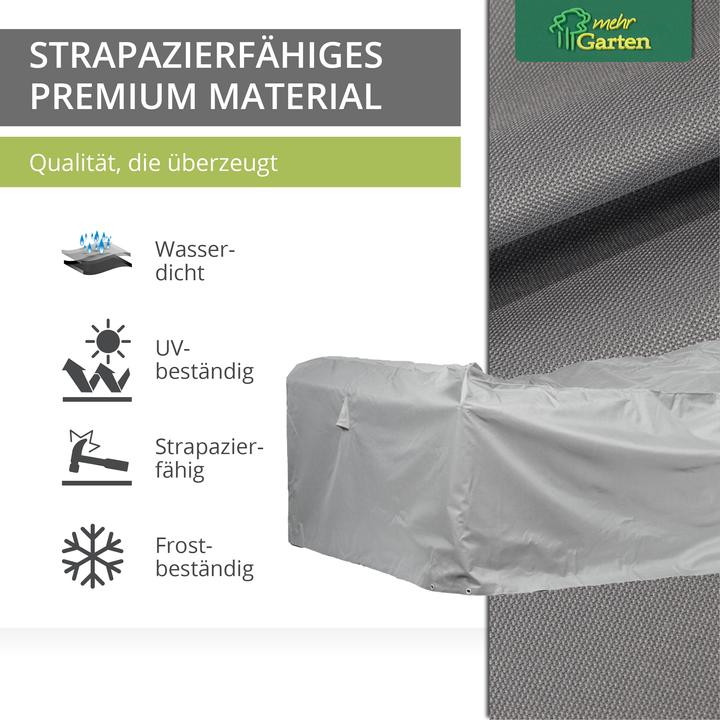Actual product image Mehr Garten Protective cover for rectangular / square garden sofa set | 225 x 225 x 80 cm | poly